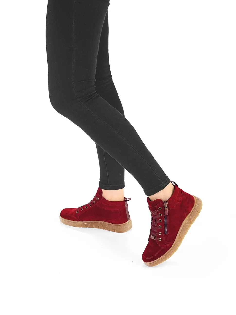 ara Shoes Stiefeletten | Schnürer^Hightop Sneaker Rom-Sport Burgundy rot